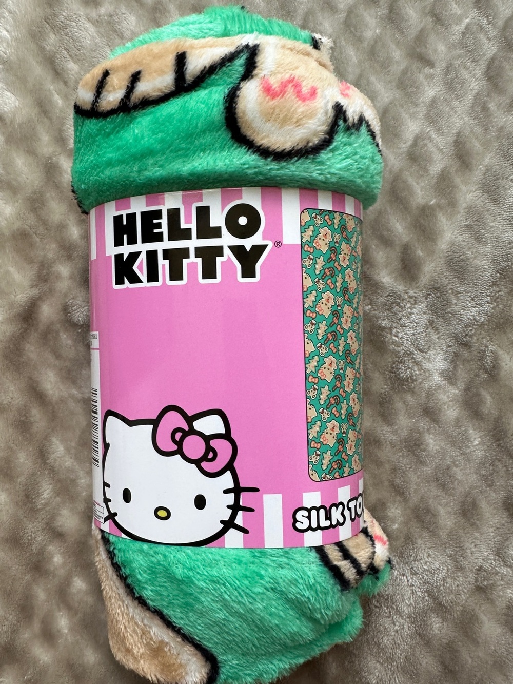 Hello Kitty Holiday Gingerbread Silk Touch Throw